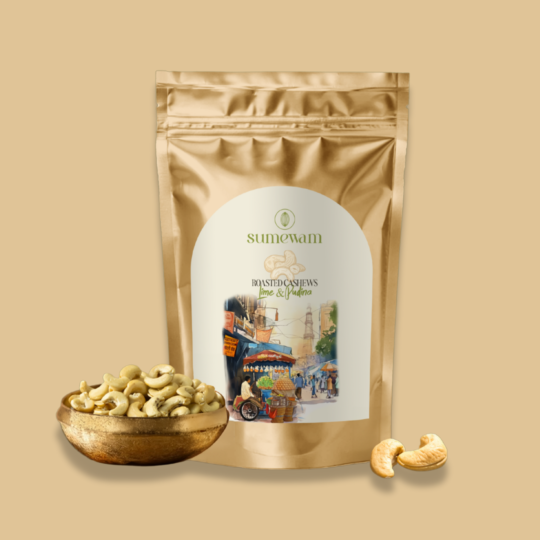 Lime & Pudina Flavoured Cashews - Sumewam