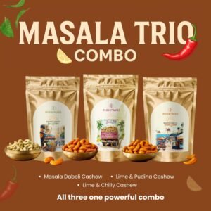 Sumewam Masala Trio – Gourmet Flavored Cashew Combo