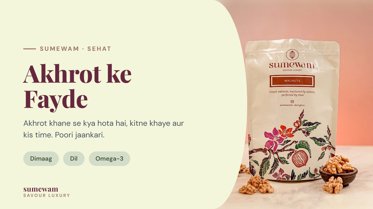 Akhrot ke fayde guide by Sumewam with premium walnuts