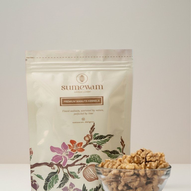 How to add nuts to your diet, shown with a bowl of fresh Sumewam nuts